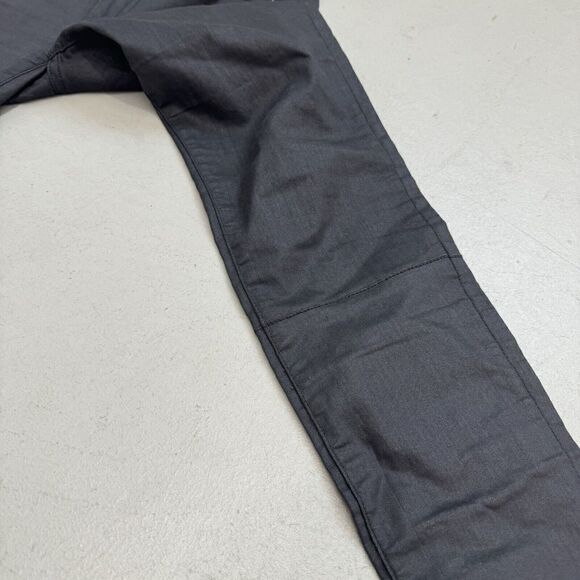 Rag & Bone Devi Skinny Jeans Lace Up Ankle Waxed Coated Black Wash Sz 28 (31x28) - Picture 4 of 9